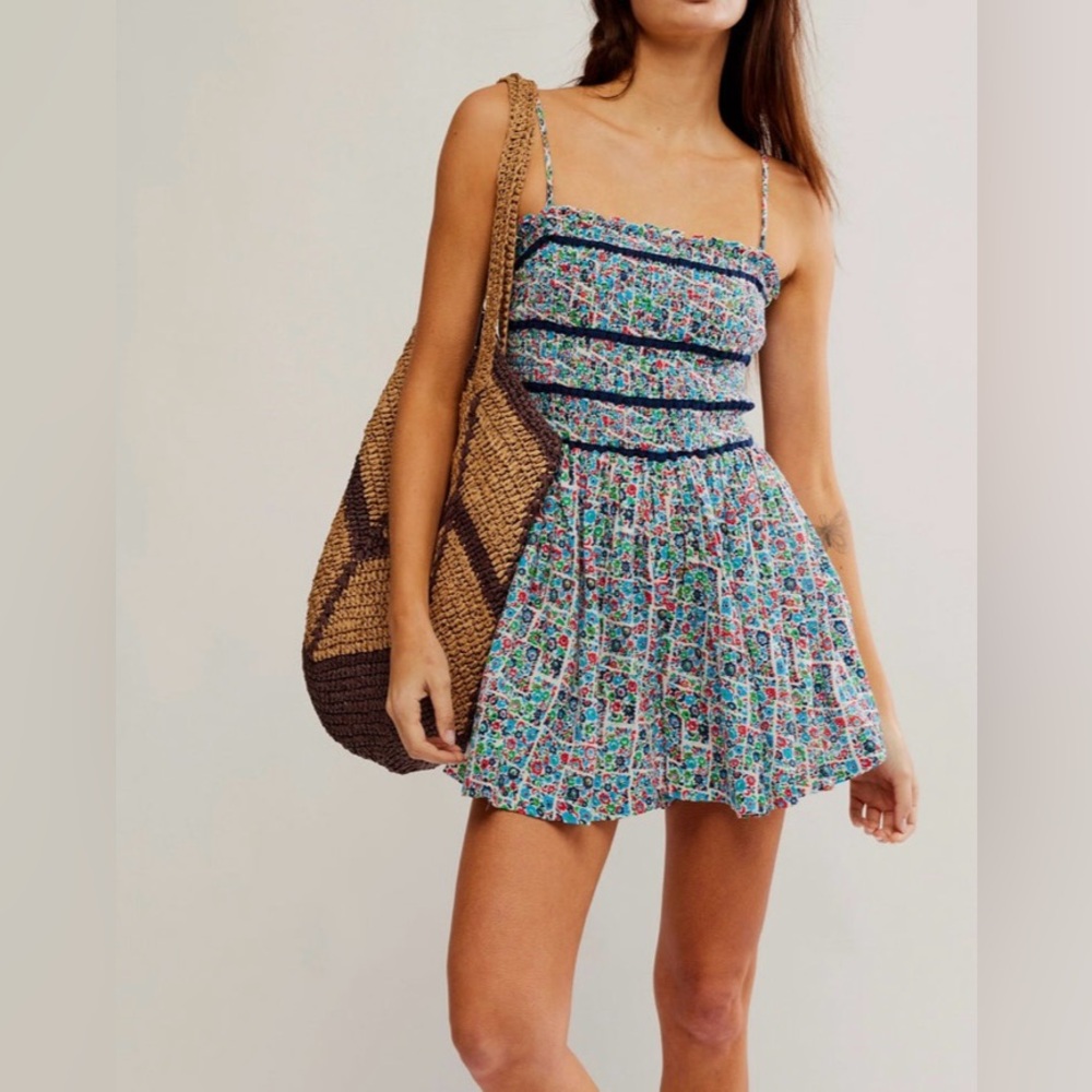 Free People Bali Checked Out
Printed Romper